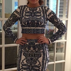 2 piece elegant dress